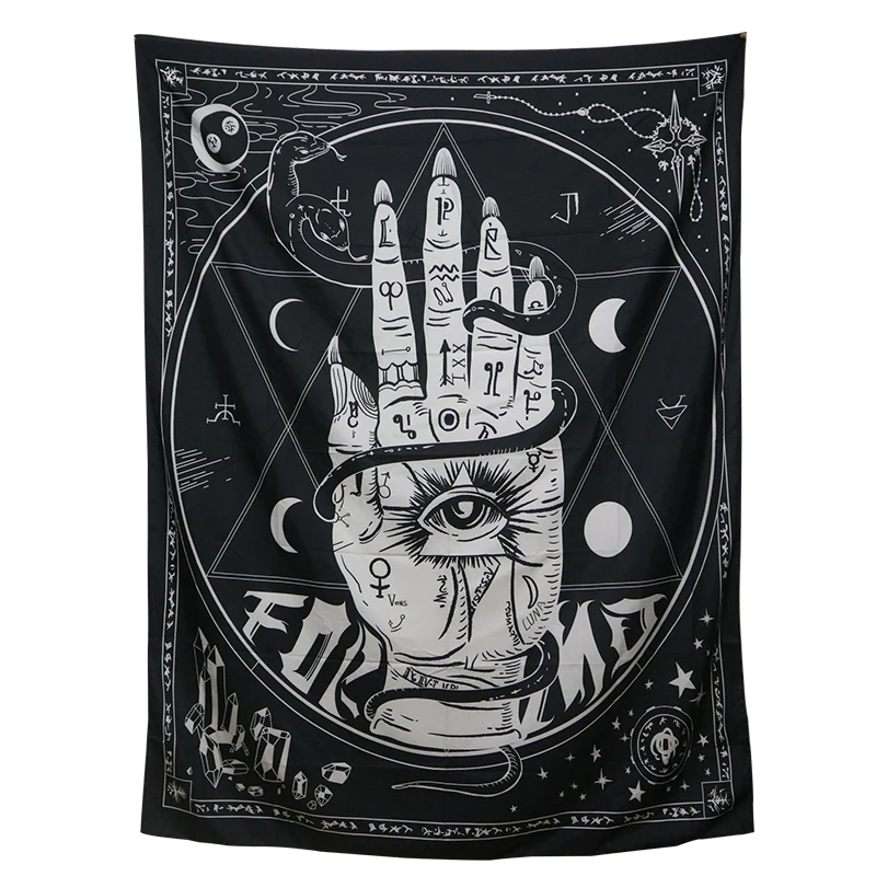 

Astrology Sun Moon Bergamot Tapestry Wall Hanging Witchcraft Decoration Bedroom Small Large Celestial Psychedelic TapestryFabric
