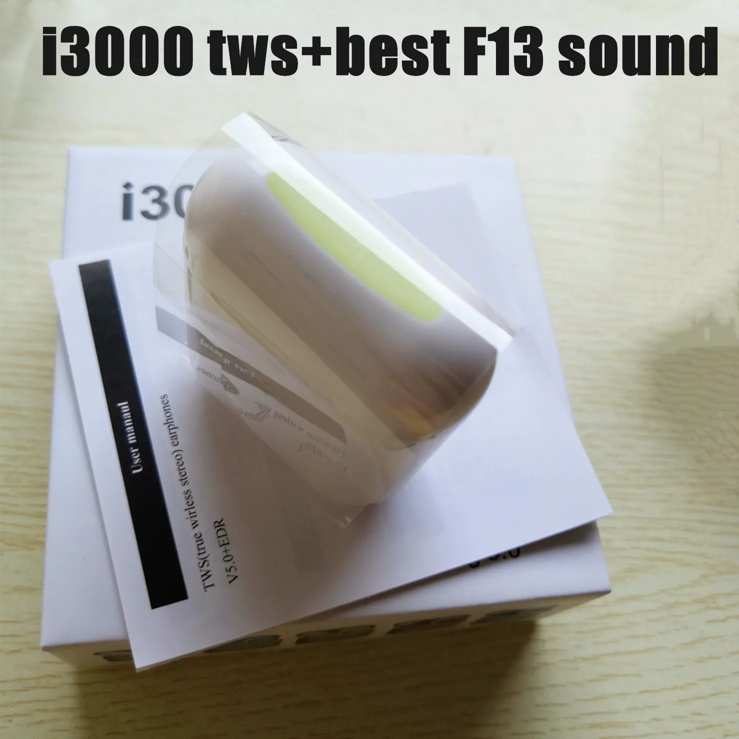 2019 Новый i3000 наушники вкладыши TWS с F13 динамик 1:1 Реплика 6D бас Bluetooth 5 0 Беспроводной