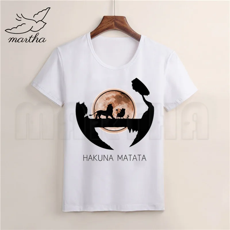 Детская футболка с изображением животных из мультфильма Акуна MATATA детская