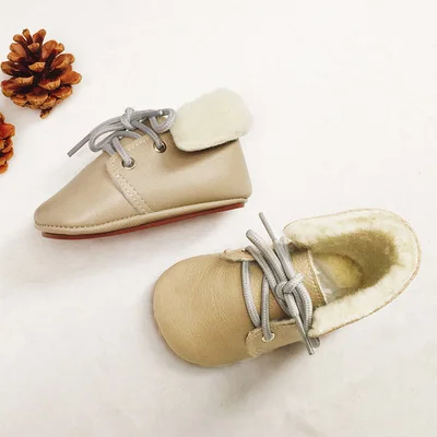 Зимняя обувь для маленьких мальчиков и девочек зимняя теплая с шерстяной