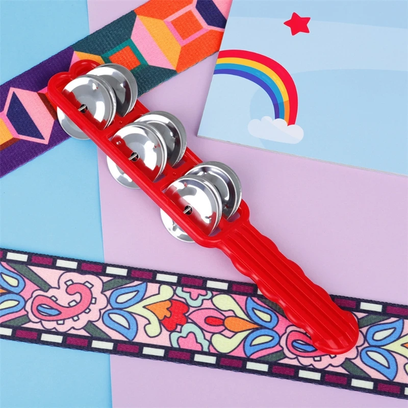 

Hand Held Bell Stick Wooden Percussion Musical Toy for KTV Party Kids Game