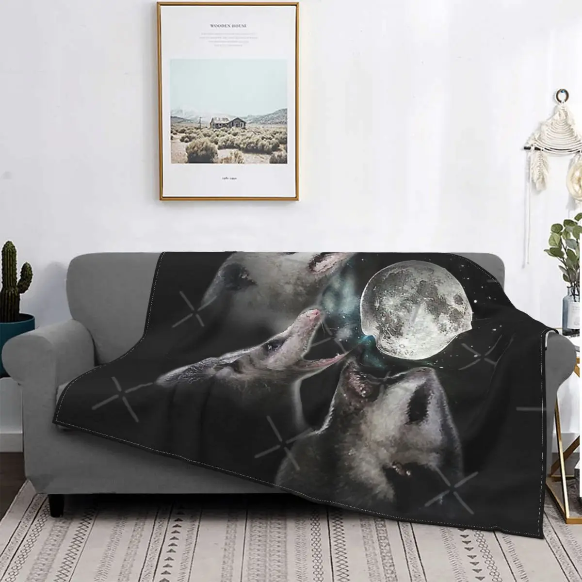 

Possum-Manta de Luna, para cama colcha, alfombra a cuadros, manta de playa, manta Kawaii