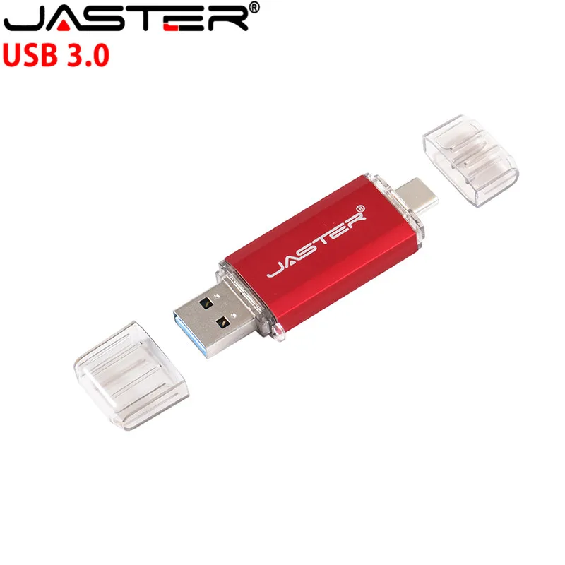 USB флеш накопитель JASTER 3 0 с интерфейсом type C OTG 4 ГБ 8 16 32 64 128 U диск модный подарок