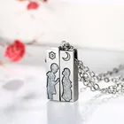 Rinhoo нержавеющая сталь солнце и луна магнит притягивать пары ключицы цепь ожерелье для влюбленных женщин мужчин день Святого Валентина подарки