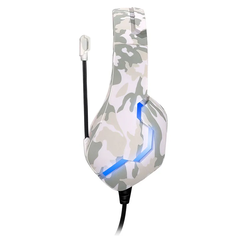 Светодиодный светильник игровые наушники компьютерные профессиональные