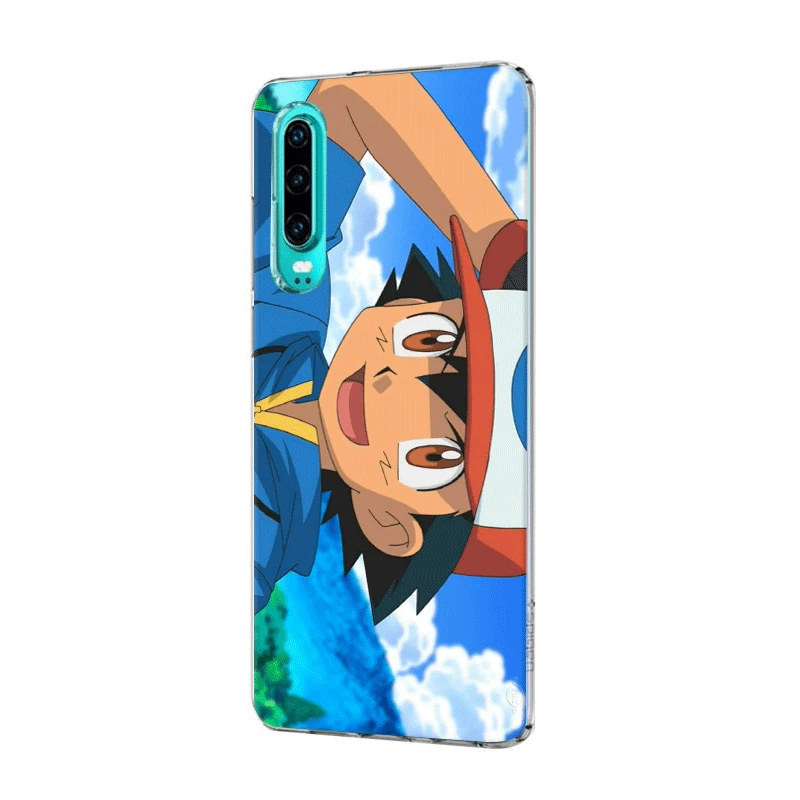 Чехол для телефона Huawei Honor View 20 8 8X 8C 9 9X Pro Lite Note 10 Play 6A 7A 7C 7X чехол Pokemons Ash и Pikachus |