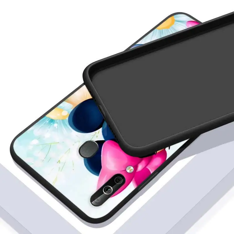 

Disney Minnie Mouse Happy for Samsung Galaxy A90 A80 A70 A60 A50 A40 A20 A2Core A10 M31 M21 M60 M40 M30 Black Phone Case