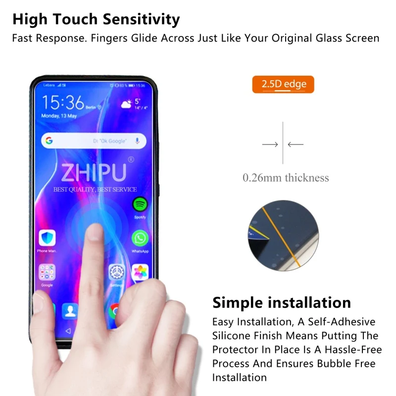 Фото Tempered Glass For Huawei P smart Pro 2019 Screen Protector 2.5D 9H Protective Film Мобильные телефоны и аксессуары Tempered Glass For Huawei P smart Pro 2019 Screen Protector 2.5D 9H Protective Film Мобильные телефоны и аксессуары