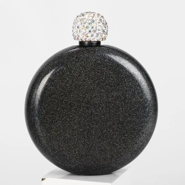 304 нержавеющая сталь фляга роскошный круглый винный горшок со стразами крышка