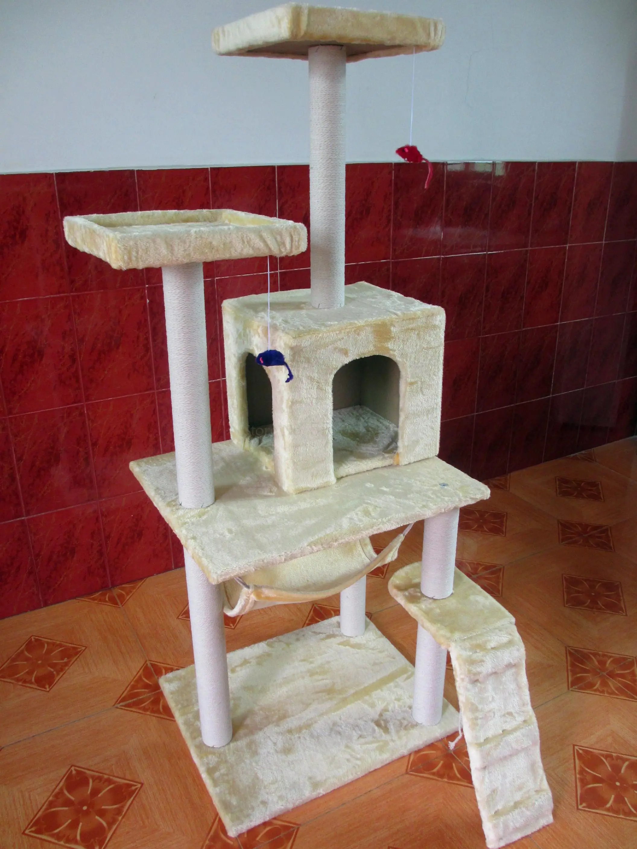 Рамка для кошек деревянная Когтеточка скалолазания игрушечная платформа
