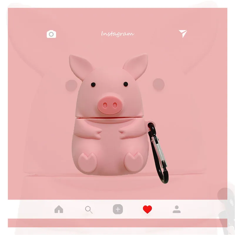 Чехол для наушников Airpods 2 чехол силиконовый милый цвет медведь Обложка Микки для Apple Air pods чехол для наушников кольцо ремешок
