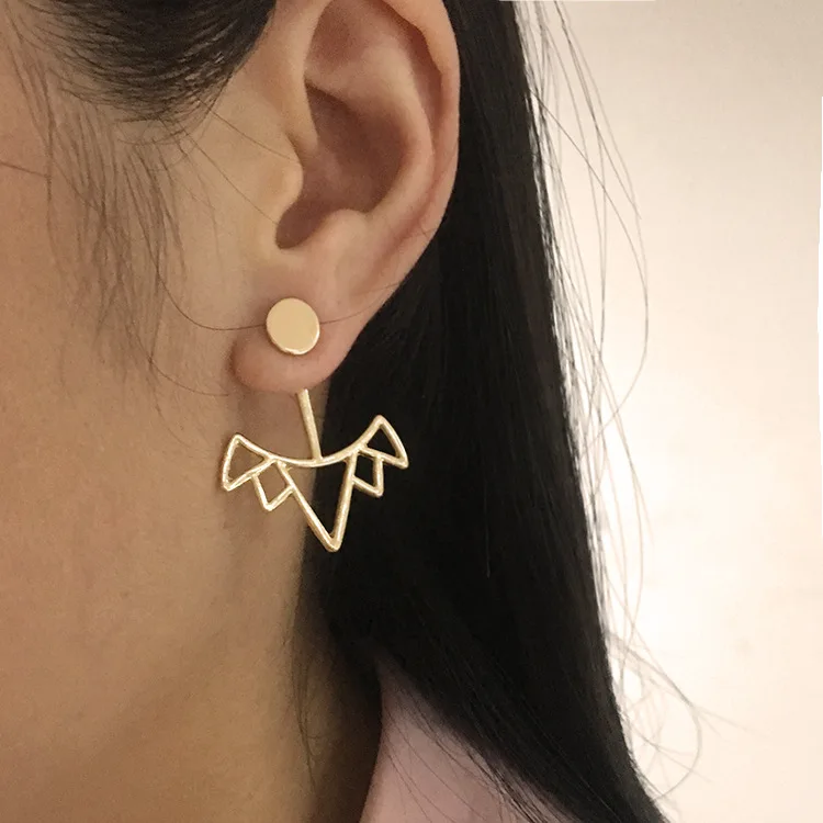 Европейская и американская мода дамы индивидуальный дизайн Гладкие треугольные