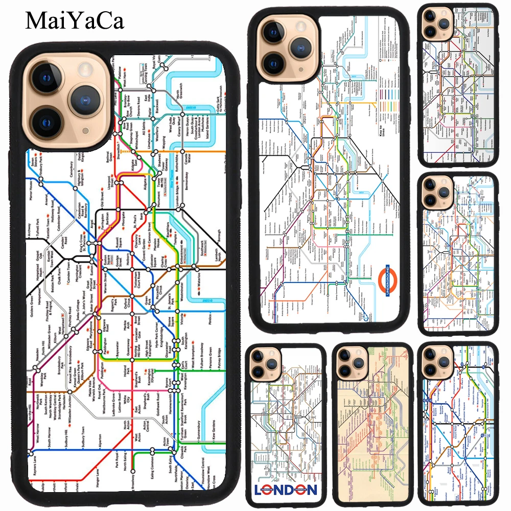 Чехол MaiYaCa с Лондонской подземной трубкой для iPhone 7 8 Plus 6S SE 2020 чехол 12 mini 11 Pro Max XS X