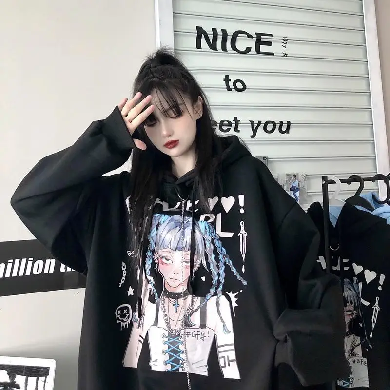 

Футболки, уличная одежда, стиль хип-хоп, ярко-зеленые готические футболки, повседневные свободные топы с коротким рукавом в стиле Харадзюку,...