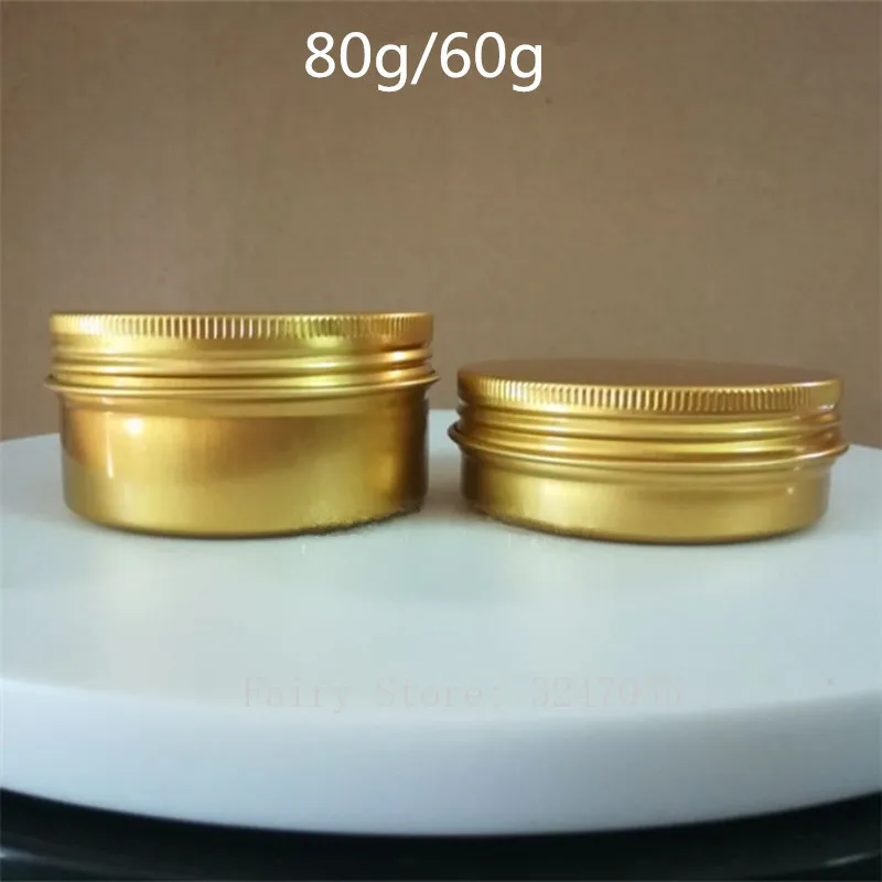 Оптовая продажа 30/50/60/80/100 г/150 г Золотая алюминиевая Жестяная Банка металлические