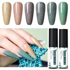 Искусственные осенне-зимние цветные блестки с четырьмя лилилиями, размачиваемые полуперманентные лаки для маникюра