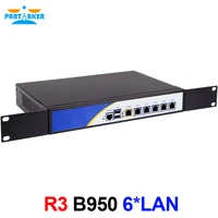 partaker r3 desktops server firewall pfsense firewall router with 6 gigabit lan intel dual core b950 2 1ghz ros 8gb ram 128g ssd