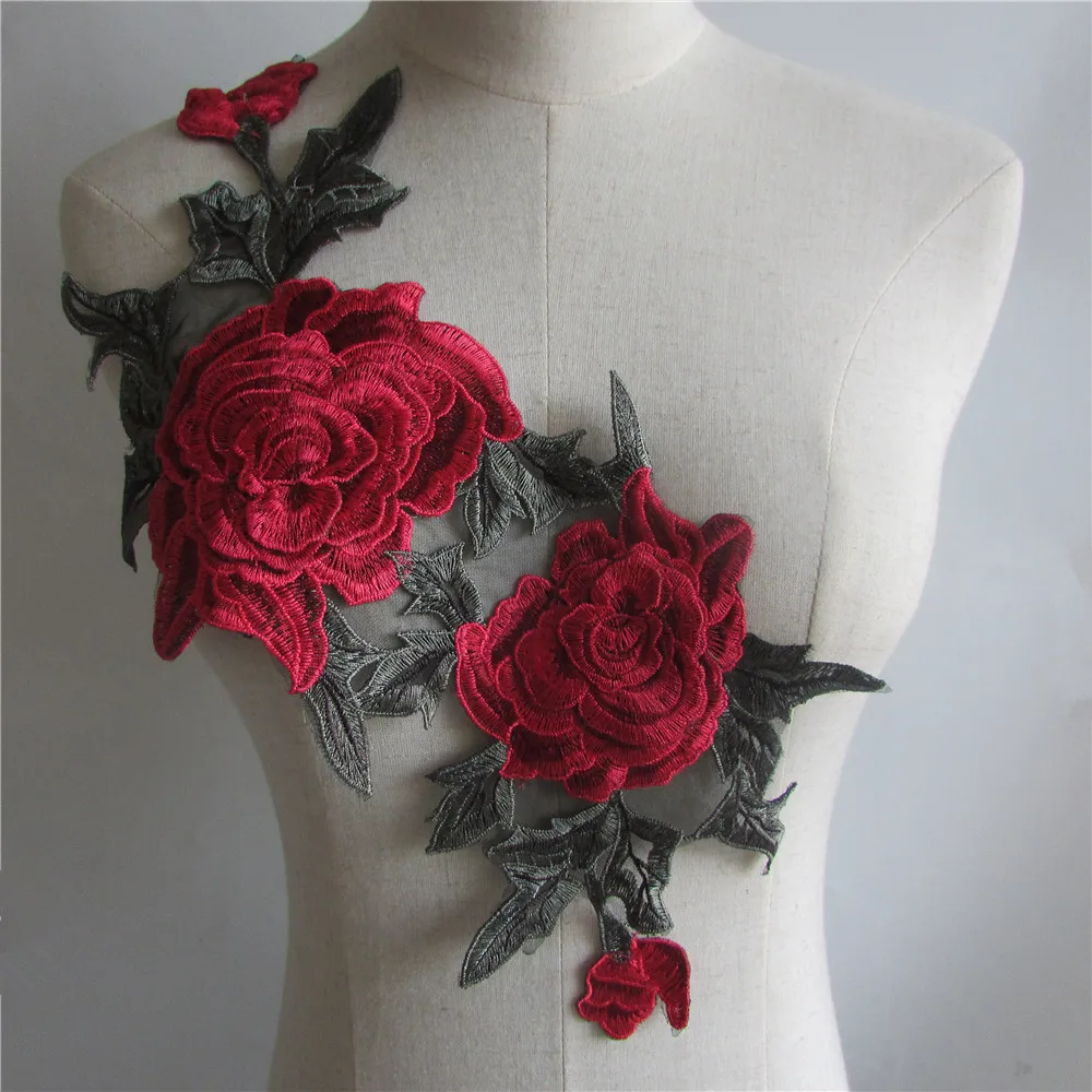 

Water-Soluble Lace Collar Applique Embroidery Chest Three-Dimensional Mesh Embroidered Fake Collar DIY Clothing Shop Material