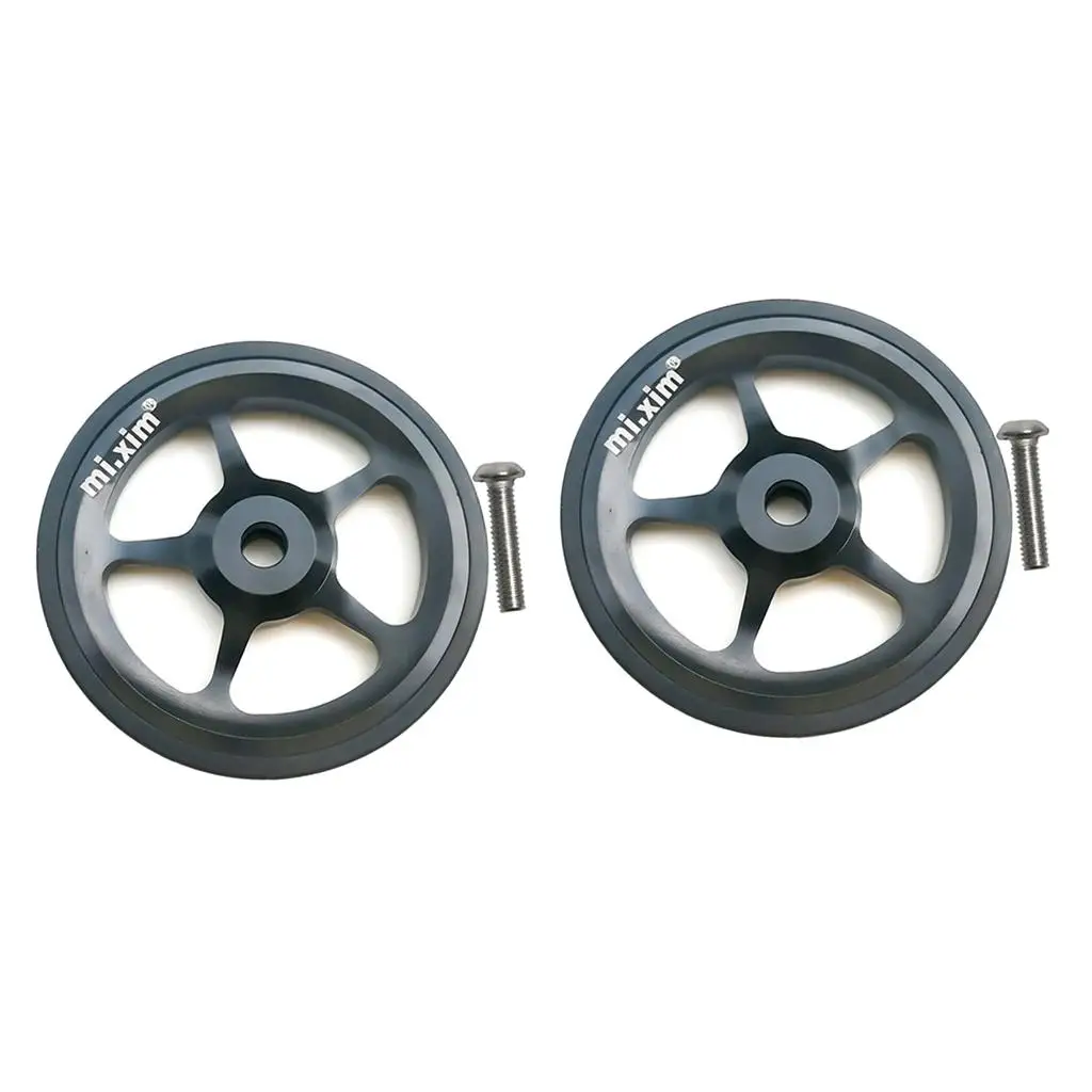 

2x Folding Bike Easy Wheels Deluxe Bicycle Easy Pushing for Parts