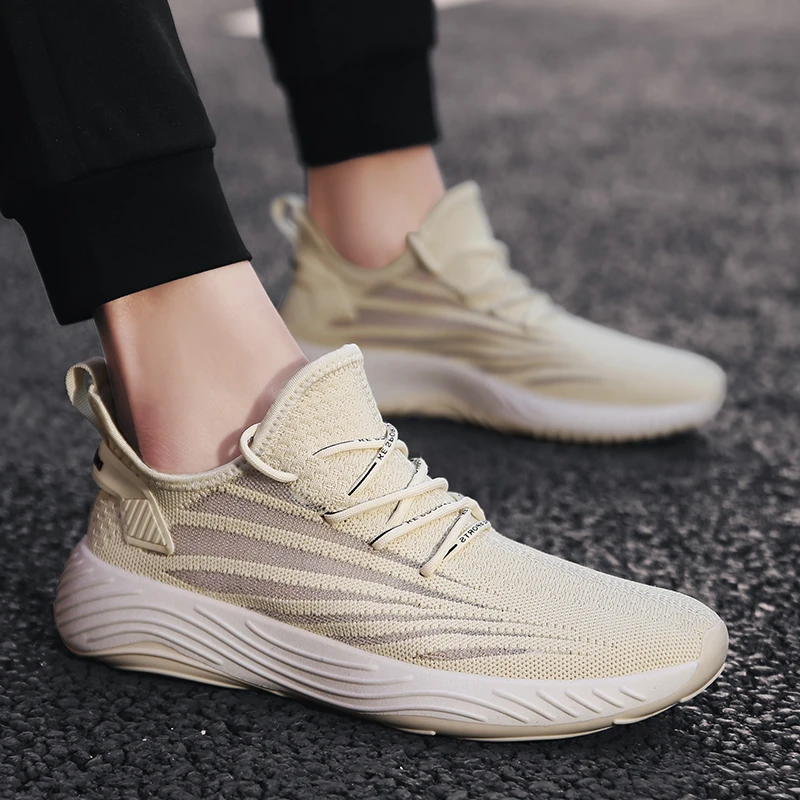 

High quality Men Casual Shoes Hot sale Summer Fashion Casual Shoes Men Breathable Black Casual Men Shoes White