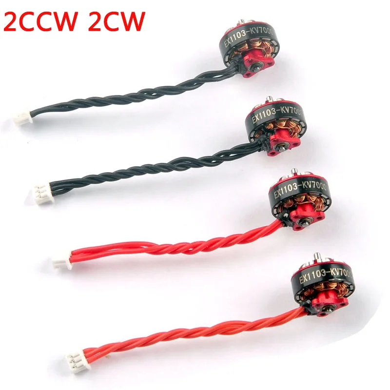 2CCW 2CW Eachine Cinecan 85 мм 4K Cinewhoop бесщеточный двигатель EX1103 1103 7000KV 2-4S 1,5 мм вал для Радиоуправляемый fpv-дрон запасные части - Цвет: 2CCW 2CW
