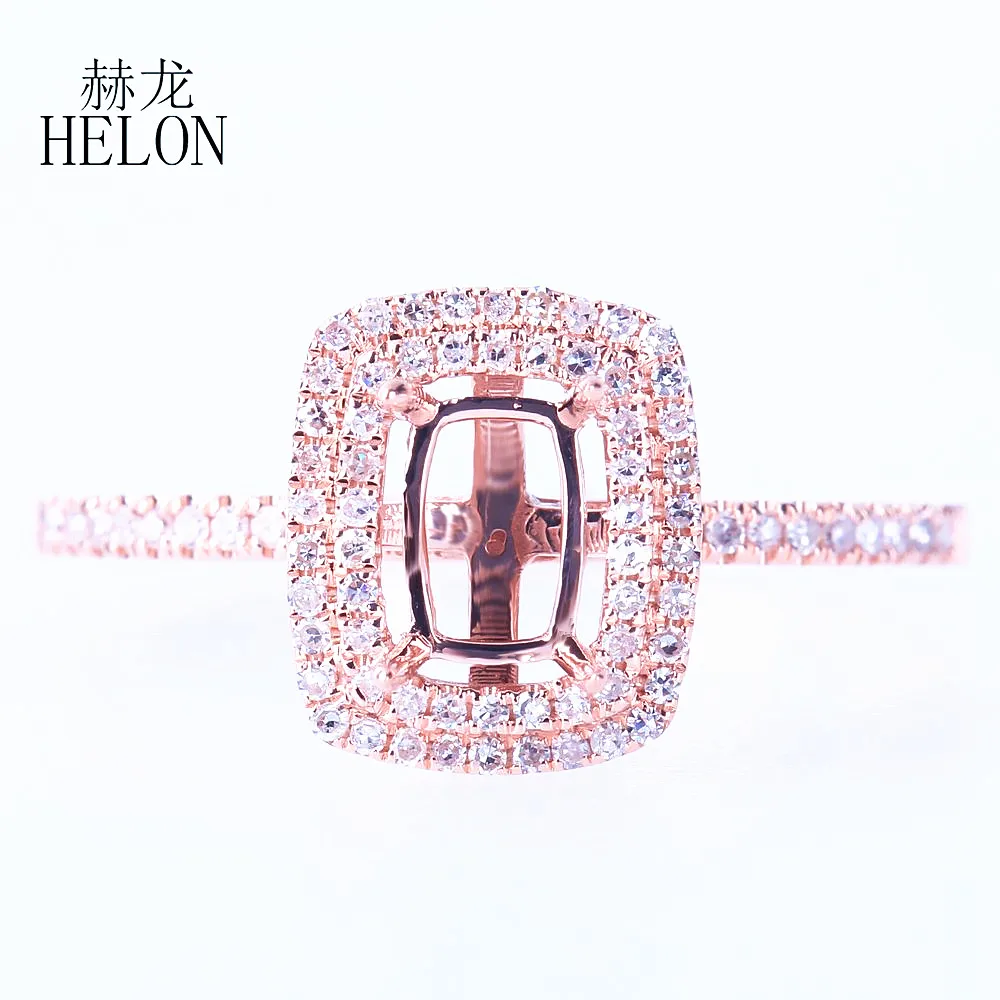 

Кольцо HELON обручальное с натуральными бриллиантами, 6 х4 мм, 10 к, розовое золото