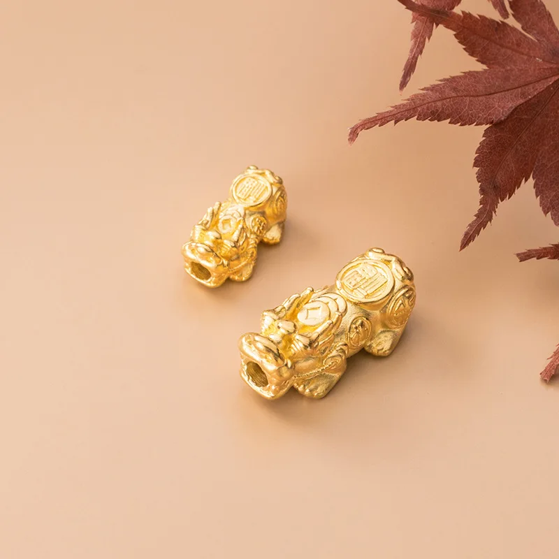 Бусины MEETSOFT из стерлингового серебра 925 пробы с золотыми храбрыми войсками