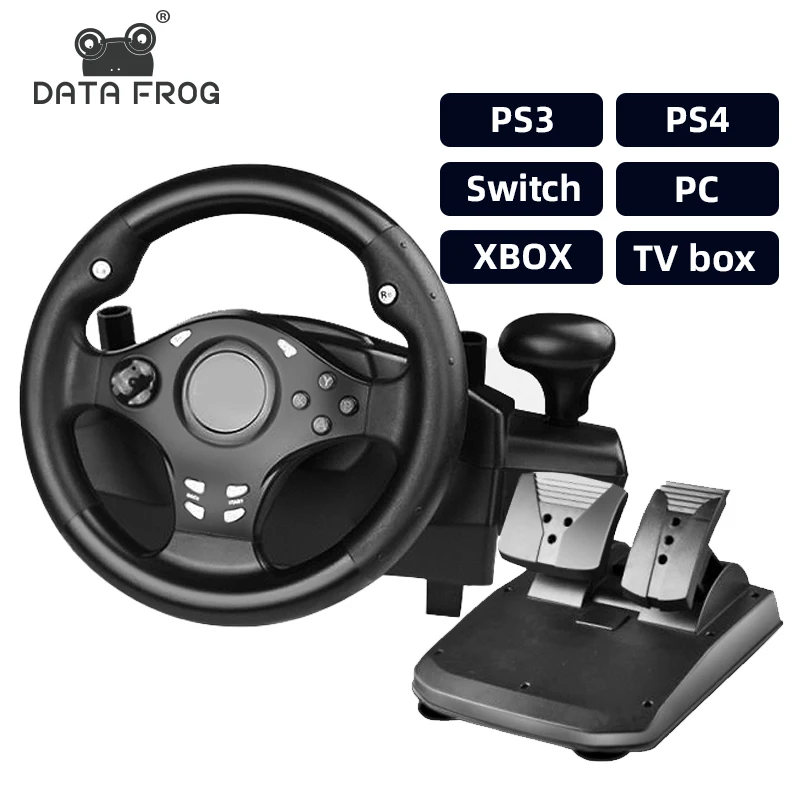 Мини гоночный руль Data Frog для ПК/PS4/PS3/Nintendo Switch/Xbox One/Xbox 360/Android TV box 270 градусов