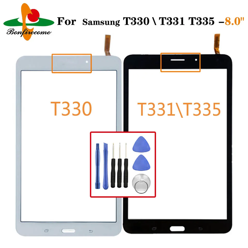 

For Samsung Galaxy Tab 4 8.0 T331 T335 T330 Touch Screen Digitizer Panel Glass Lens LCD Display Tablet Touchscreen Replacement