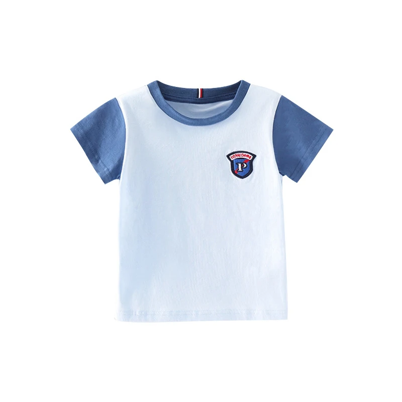 

Рубашка детская хлопковая с коротким рукавом, милая мягкая лечебная дышащая одежда для начинающих ходить детей, летняя одежда