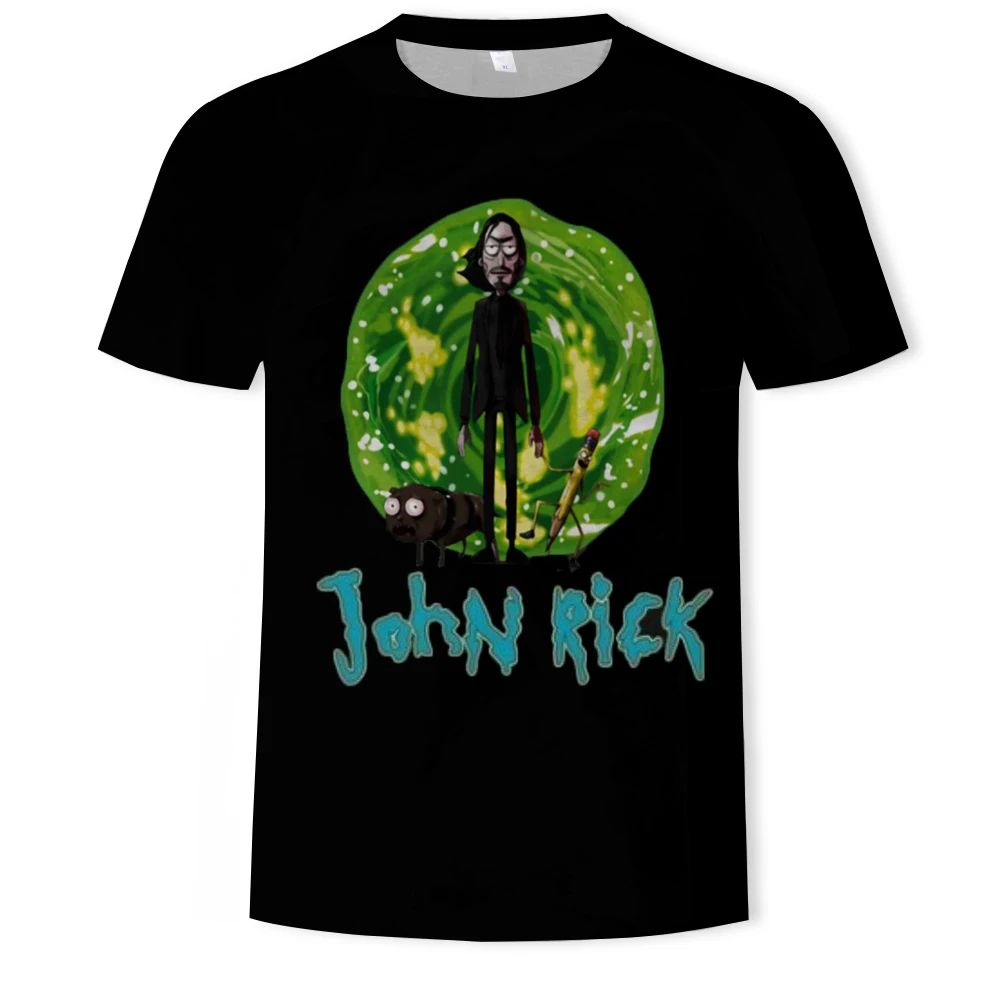 

Fashion hip-hop cartoon letters 3d printing men's T-shirt factory direct selling hot-selling O-neck shirt plus size men's