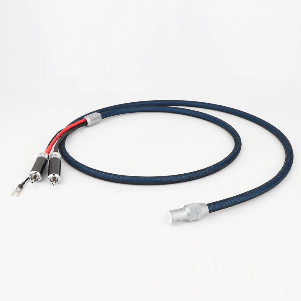 

Hi-end OFC посеребренный кабель тональный кабель 5-контактный DIN и RCA поворотные столы аналоговый кабель с разъемом RCA из углеродного волокна