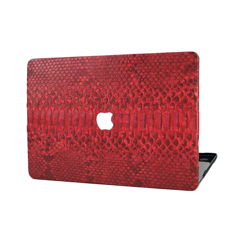 Чехол из змеиной кожи красного цвета для Macbook Air 13 дюймов Retina 15 новый роскошный