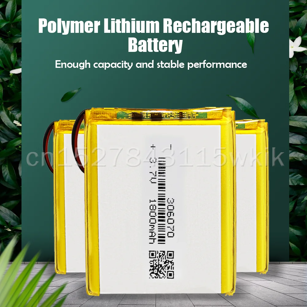 3.7V 1800mAh 306070 Polymer Lithium Battery For MP4 MP5 GPS PSP MID LED Light Reader Tablet Mobile Power Rechargeable - купить по