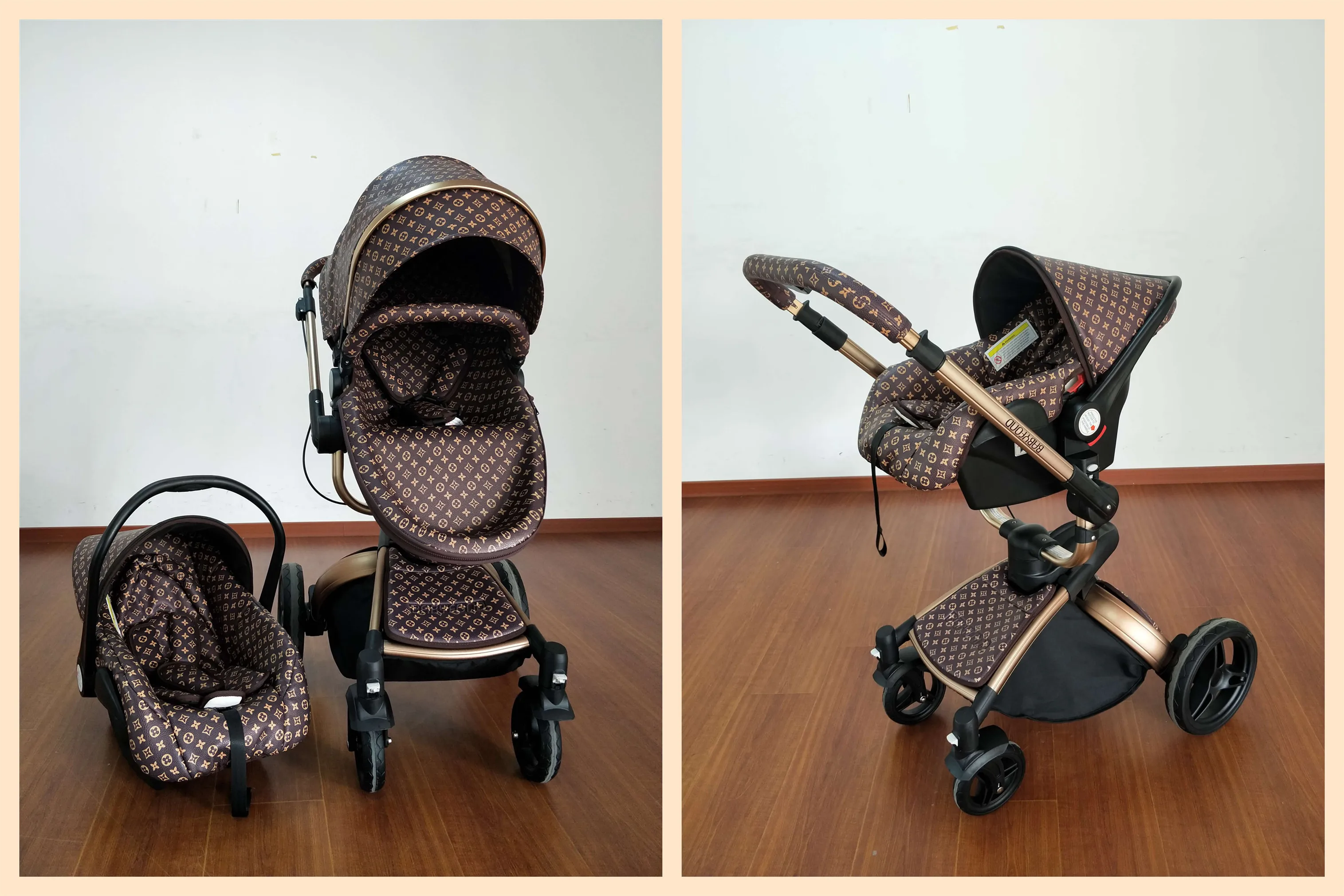 Роскошная детская коляска,, Babyfond No Tax 3 в 1, модная коляска, европейская коляска, Отправка подарков