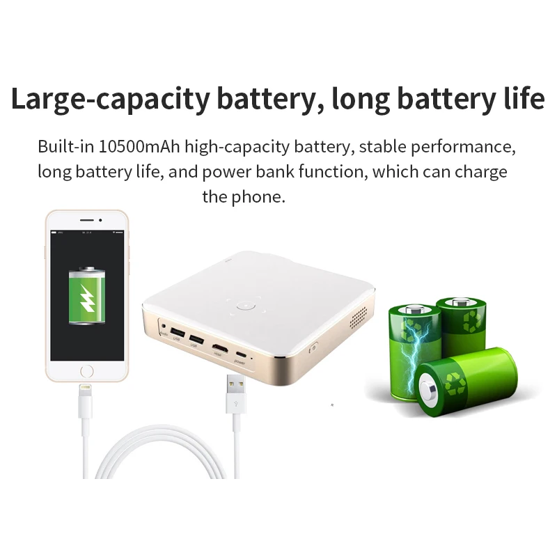 Salange S350 мини DLP проектор Smart TV Android 9 0 WiFi Pico Портативный 1080P Открытый 4K кинотеатр для