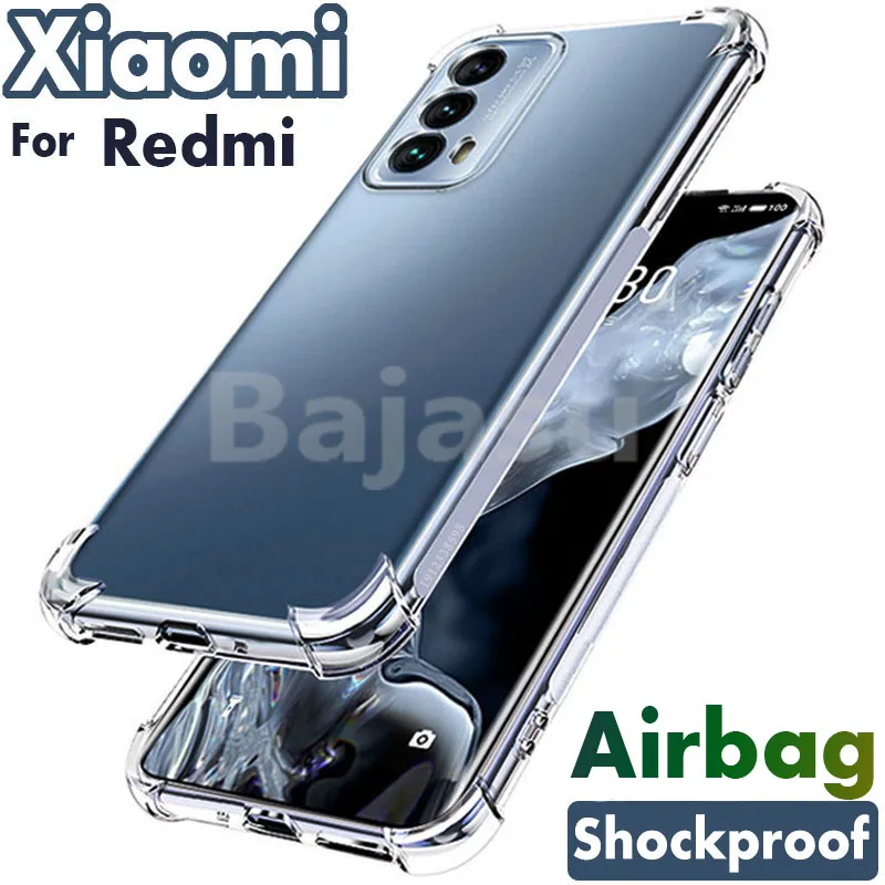 

Original Shockproof Clear Phone Case For Xiaomi Redmi Note 10 9 8 7 Pro 9S 9A 9C Silicone Cover For MI 11 Ultra 10 9T Pro Luxury