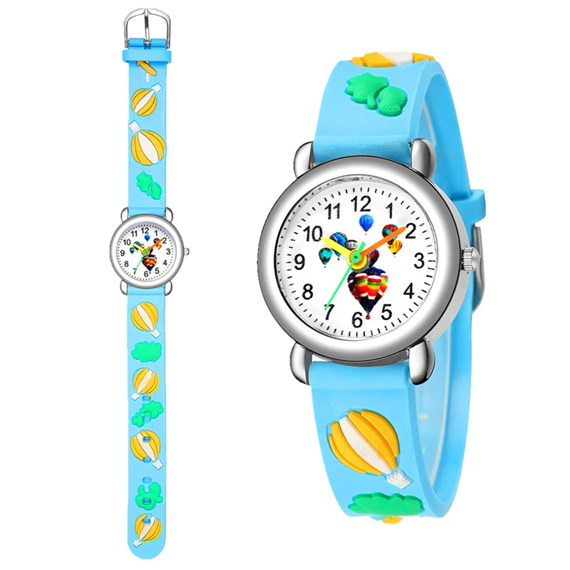 Хит продаж воздушный шар сплав циферблат детские часы милые для девочек подарок