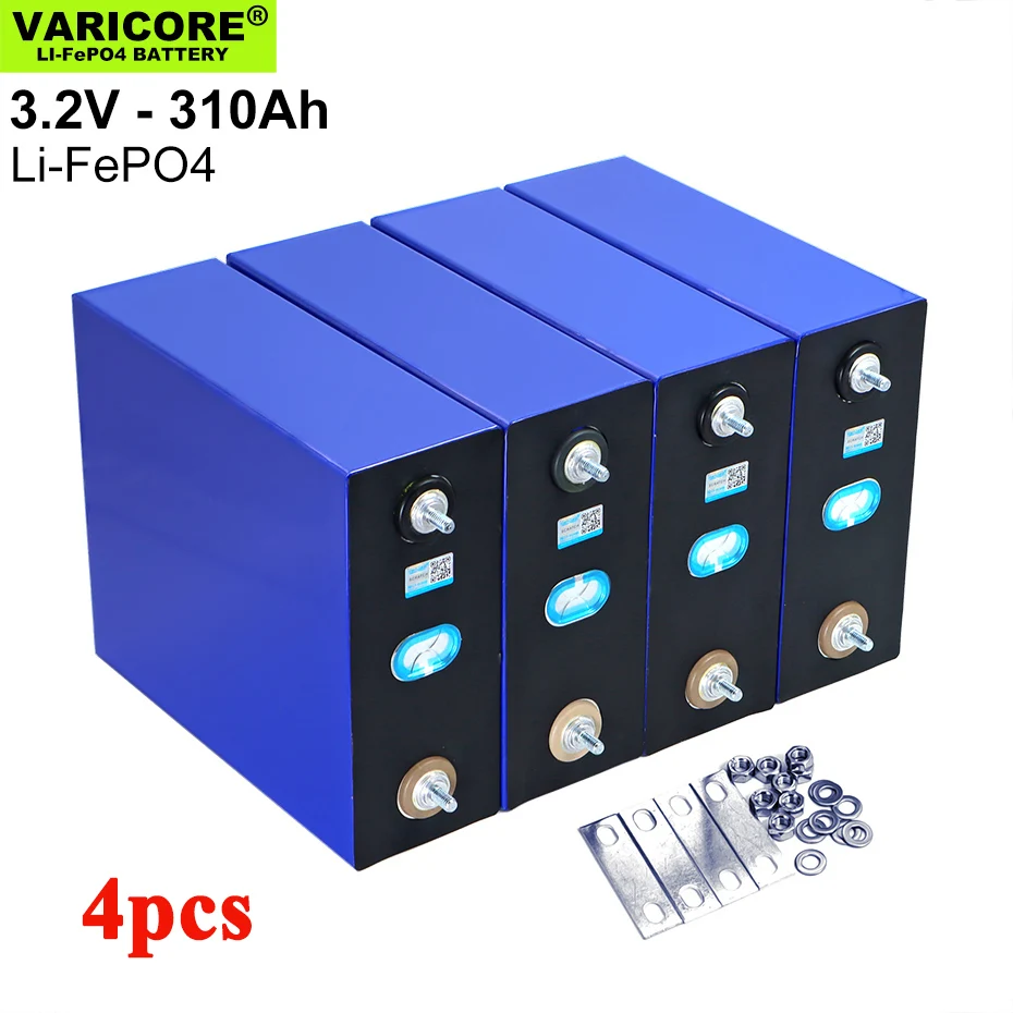 

VariCore 4pcs 3.2v 310Ah 280Ah 240Ah 105Ah Lifepo4 Rechargeable Battery Lithium Iron Phosphate Solar Cell 12v 24v 36v Tax Free
