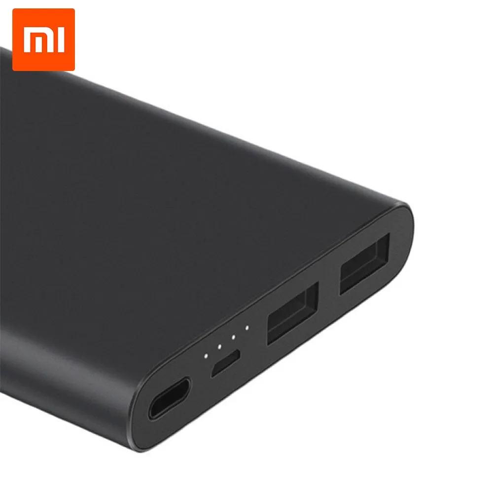 Внешний аккумулятор Xiaomi Mi Power Bank 2i 10000 mAh Мощность 15 Вт 2x USB A Кабель в комплекте Micro
