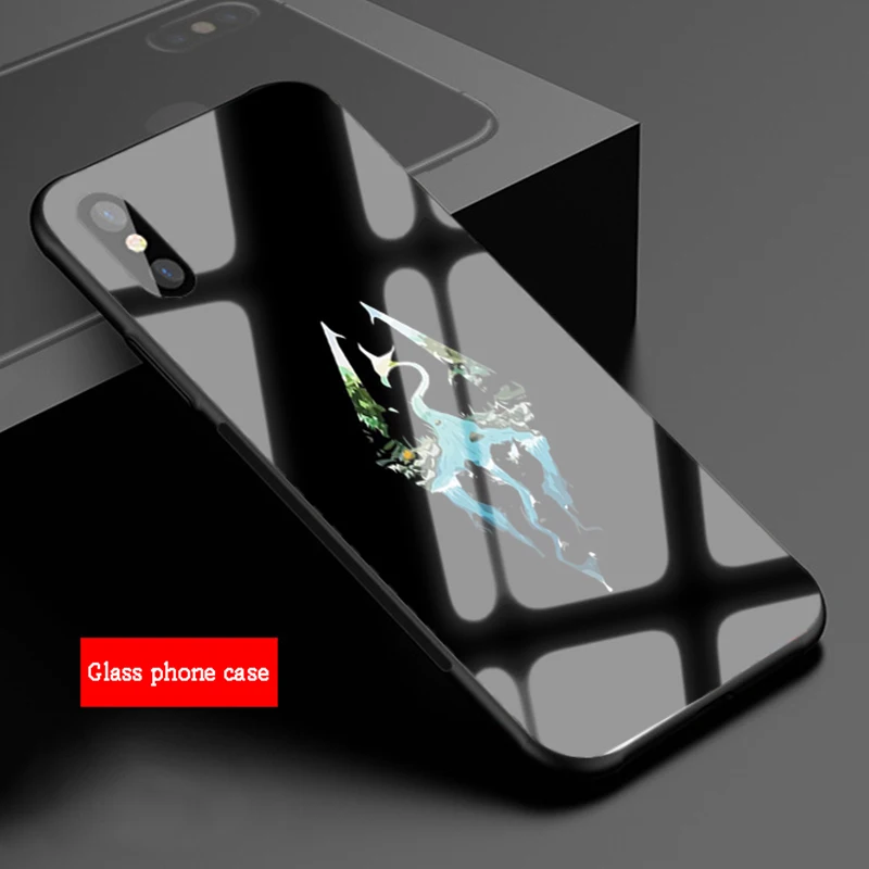 Роскошный чехол для телефона из закаленного стекла с логотипом Skyrim IPhone 13 12 11 Pro Max