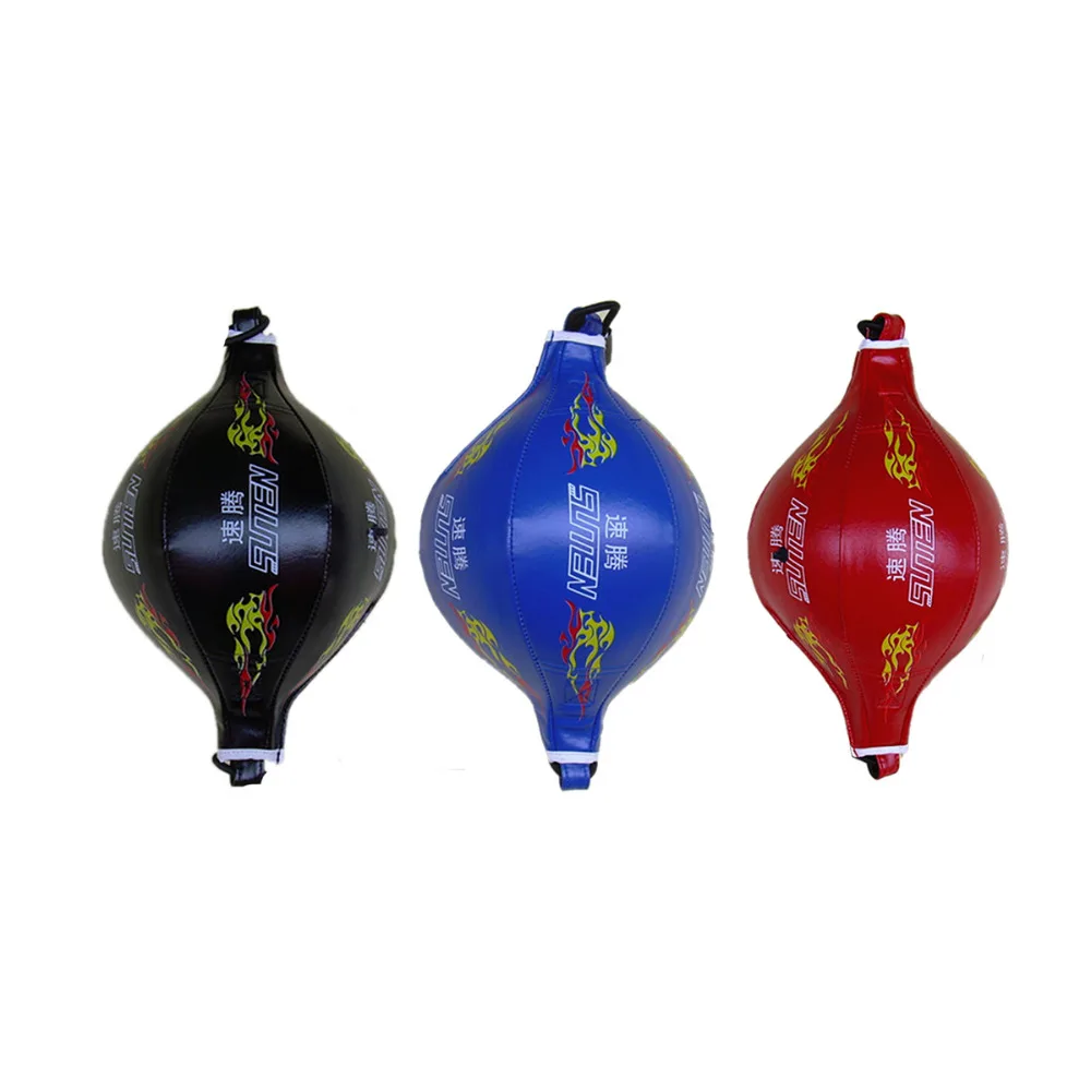 SUTENG пламя шаблон Бокса Скорость мяч искусственная кожа вентилирование бокса