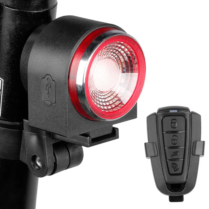 

Audio Visual Warning Lamp Braking Light Anti-theft Alarm Wireless Control LED Lantern Remote Call Bike Finder Siren A8 700mAH