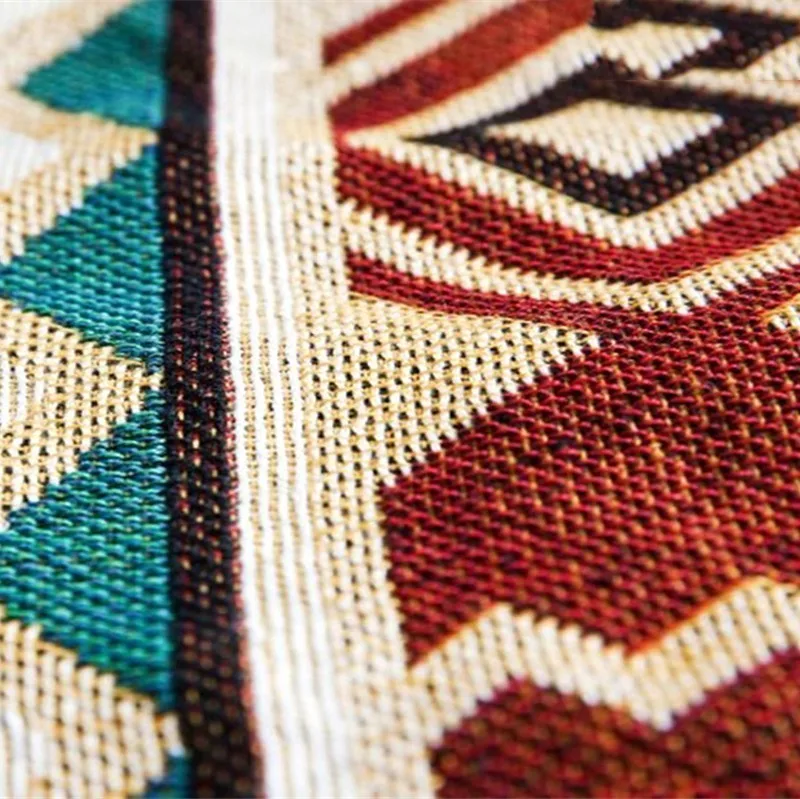 Нордический модерн геометрический джаккардовый плед с бахромой, мягкое покрывало для дивана, вязаное на диване/кровати/путешествия, домашний текстиль.