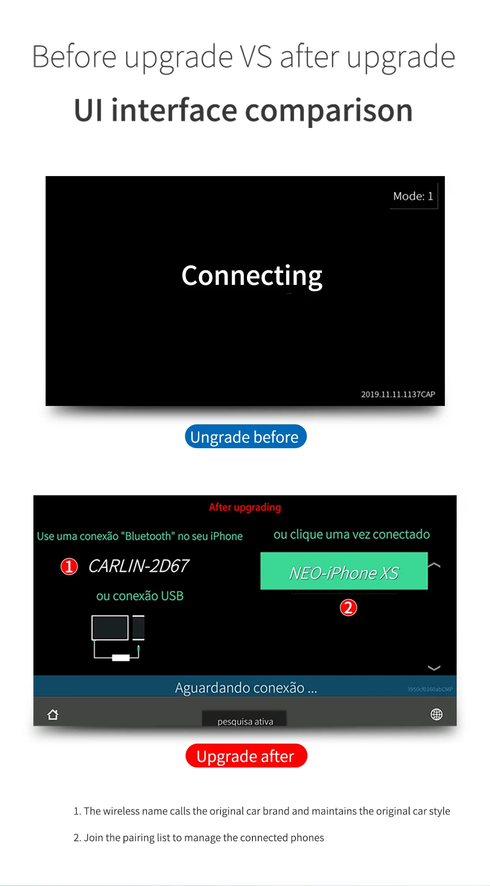 Carlinkit CarPlay беспроводной активатор USB ключ подходит автомобиль встроенный проводной CarPlay проводной беспроводной
