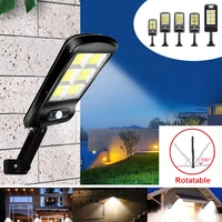 led outdoor solar street light waterproof pir sensor wall lamp human induction cob industrial garden square highway road lamp