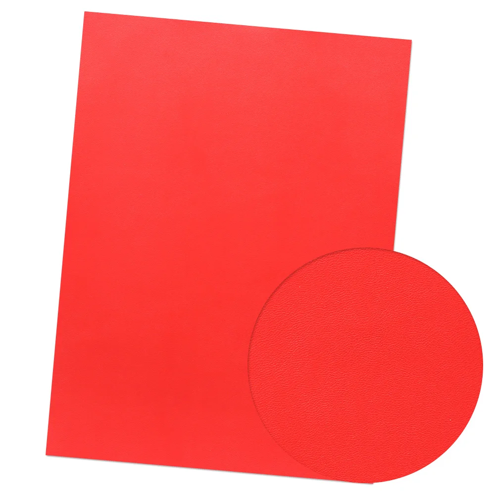 red 1mm 22*30 см сплошной цвет из искусственной кожи Ткань DIY сумки материалы для изготовления кукол Свадебная вечеринка Декоративная Одежда Швейные аксессуары - Цвет: red 1mm