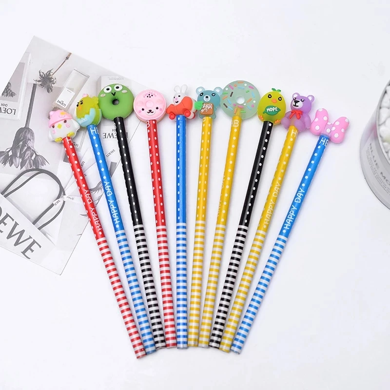 15 шт./лот Мультяшные милые животные карамельные цвета цыпленок Медведь Кролик