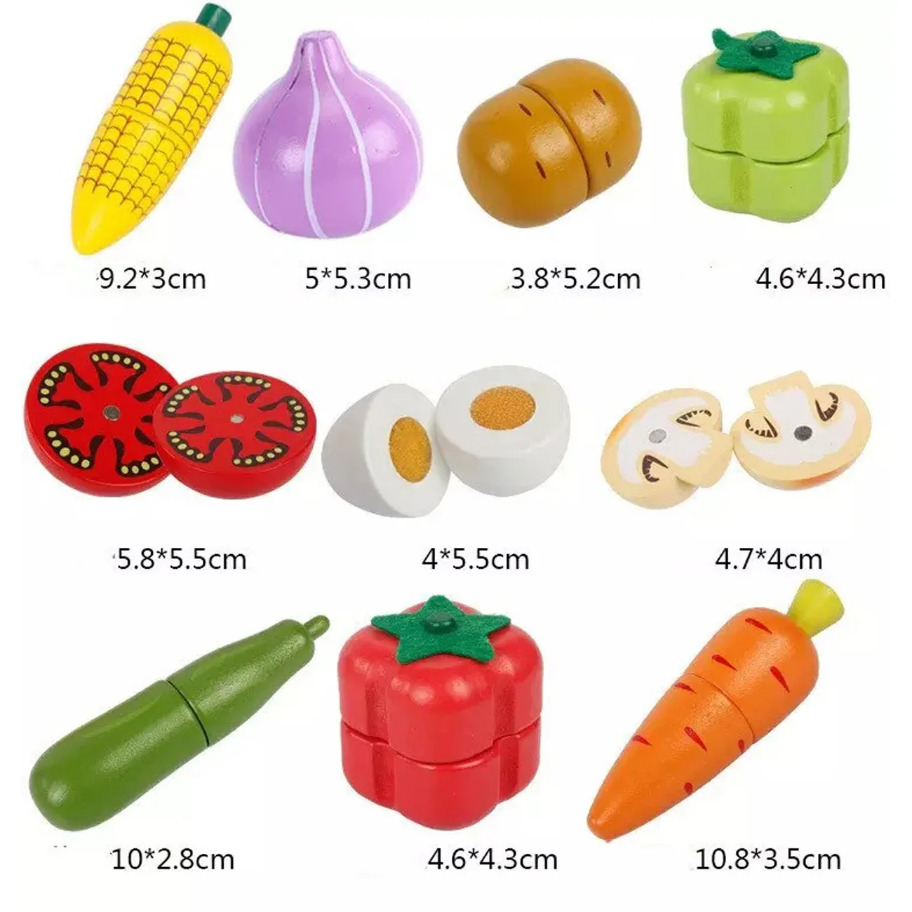 

Children'S Simulation Kitchen Toys Wooden Magnetic Cut Fruit Vegetables Dessert Montessori Educational Toy Gift For Girls Boys