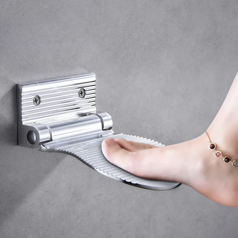 

Табурет для душа из алюминиевого сплава черный/серебристый настенный 1 шт. табурет для душа подставка для ванной комнаты подставка для ног ф...